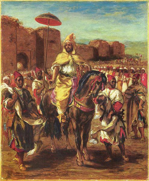 Eugene Delacroix Portrat des Sultans von Marokko oil painting image